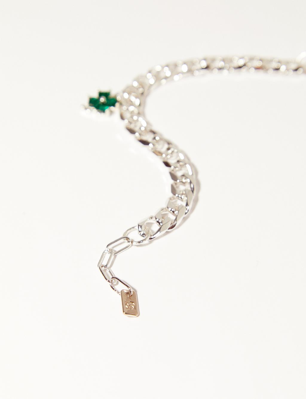 Clover Stone Bracelet Green