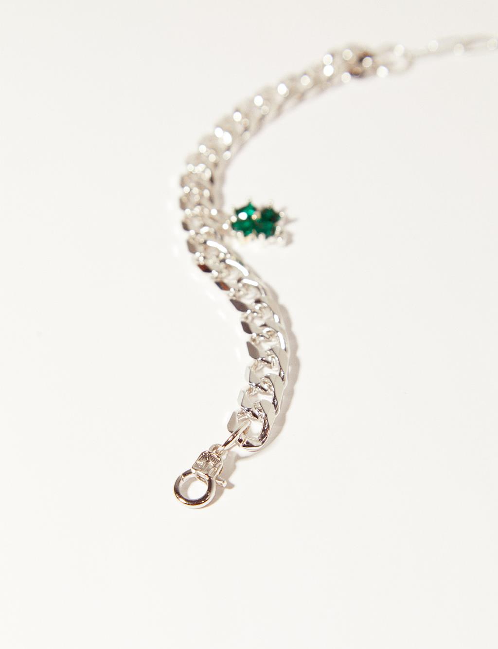 Clover Stone Bracelet Green