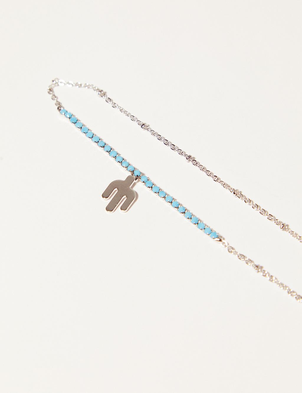 Cactus Figured Necklace Silver