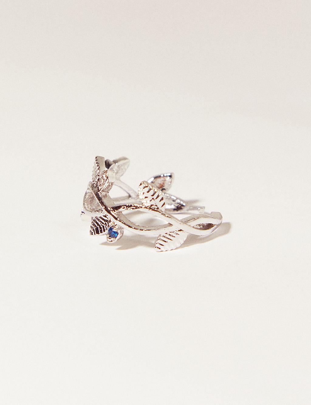Ivy Stone Ring Silver