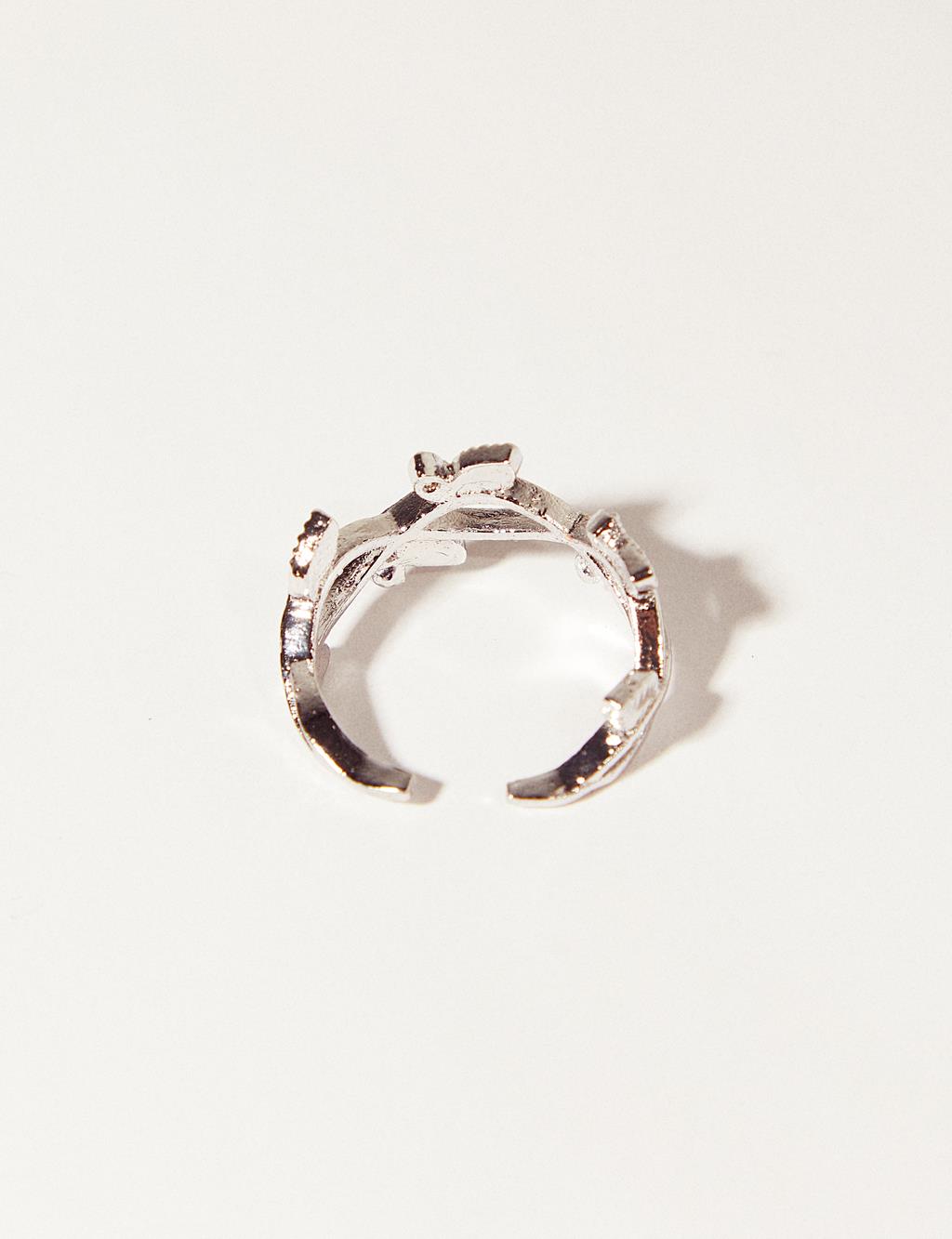 Ivy Stone Ring Silver