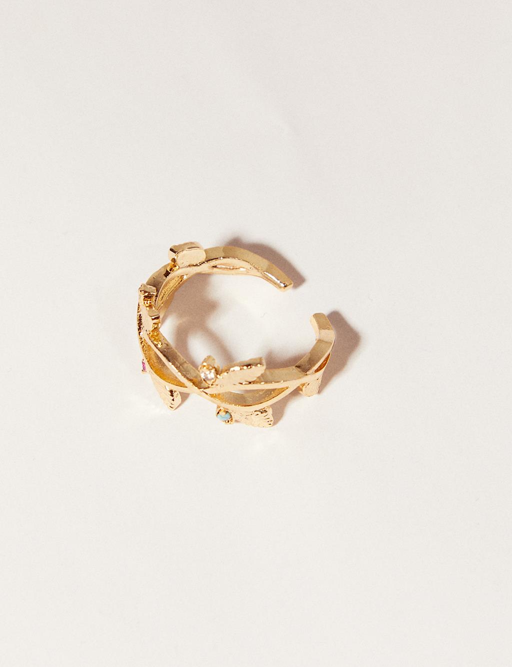 Ivy Stone Ring Gold