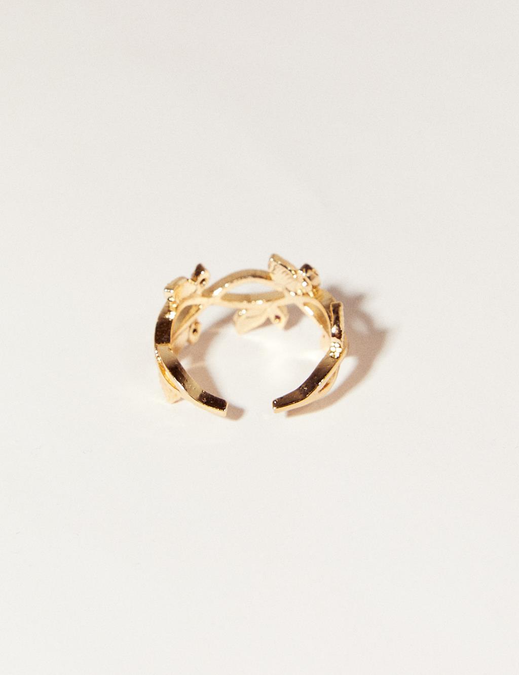 Ivy Stone Ring Gold