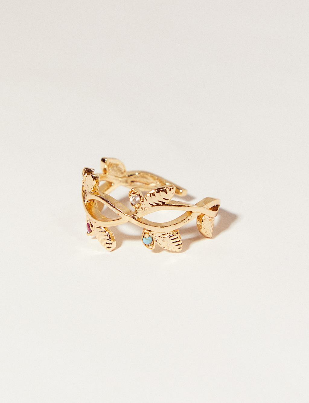 Ivy Stone Ring Gold
