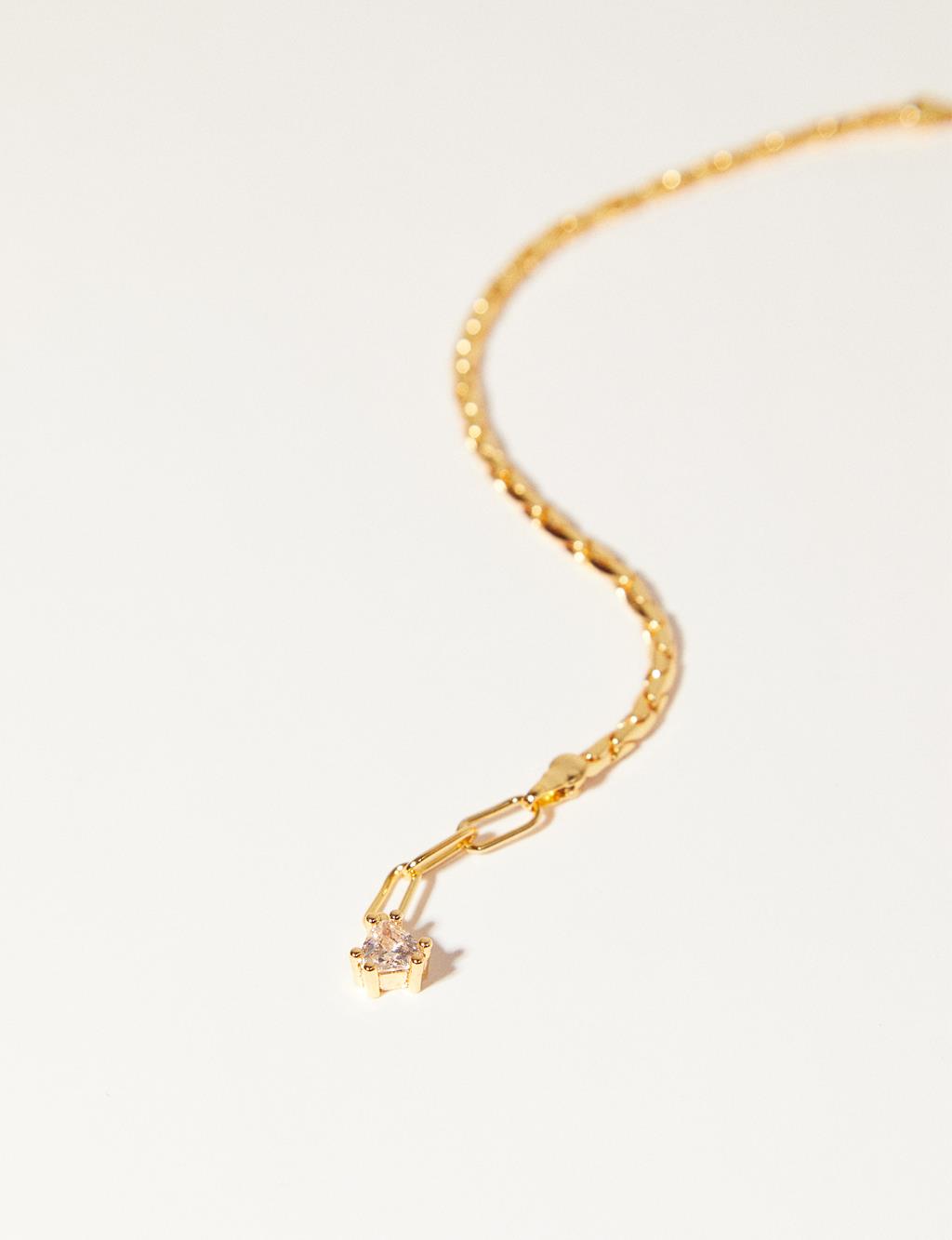 Tek Taş Bileklik Gold