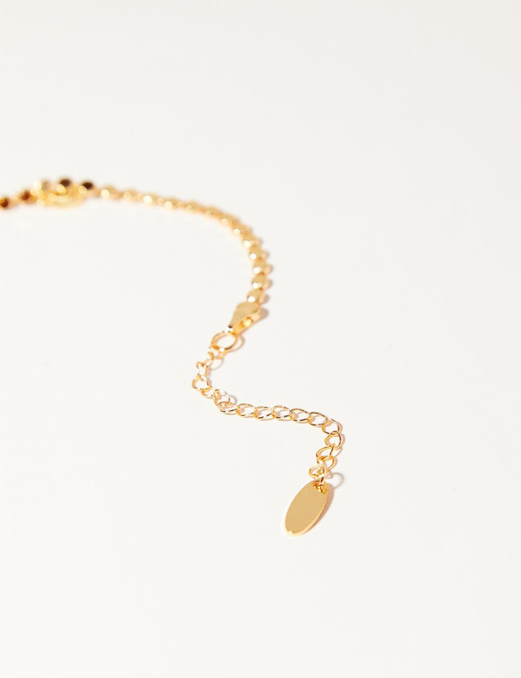 Pul Detaylı Bileklik Gold