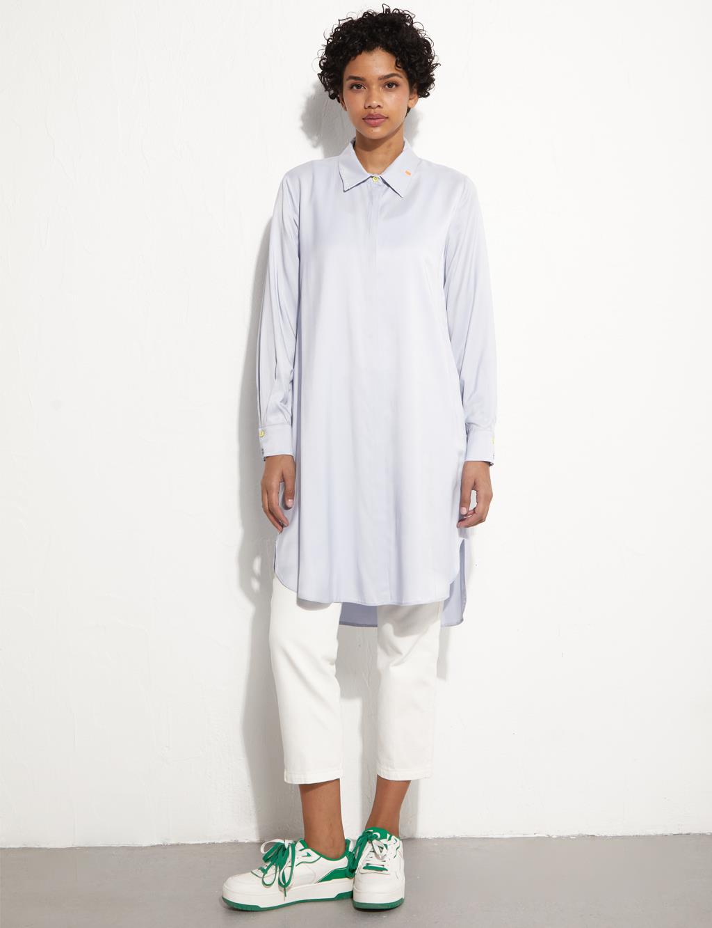 KYR Sırt Detaylı Tunik Bebe Mavisi