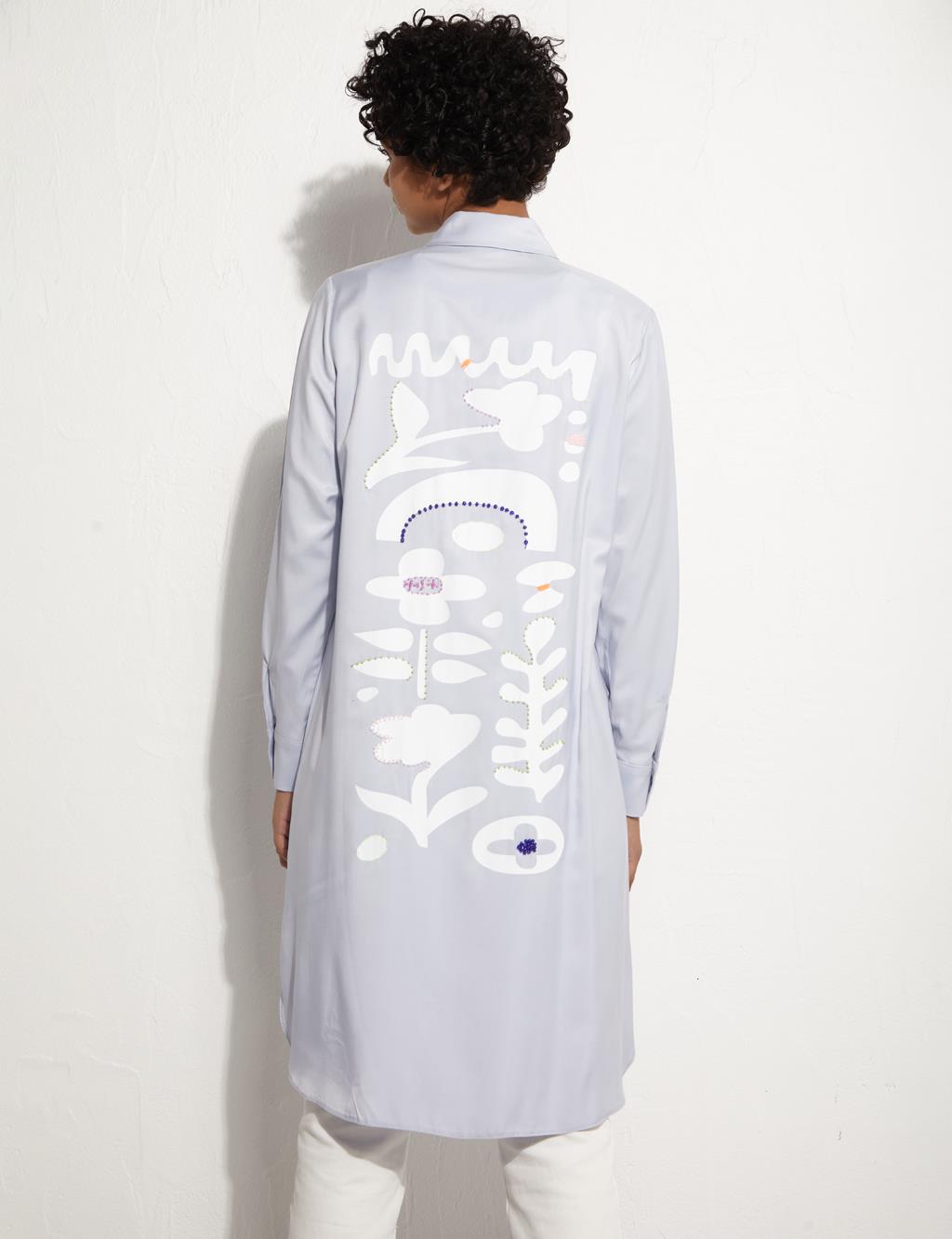 KYR Sırt Detaylı Tunik Bebe Mavisi