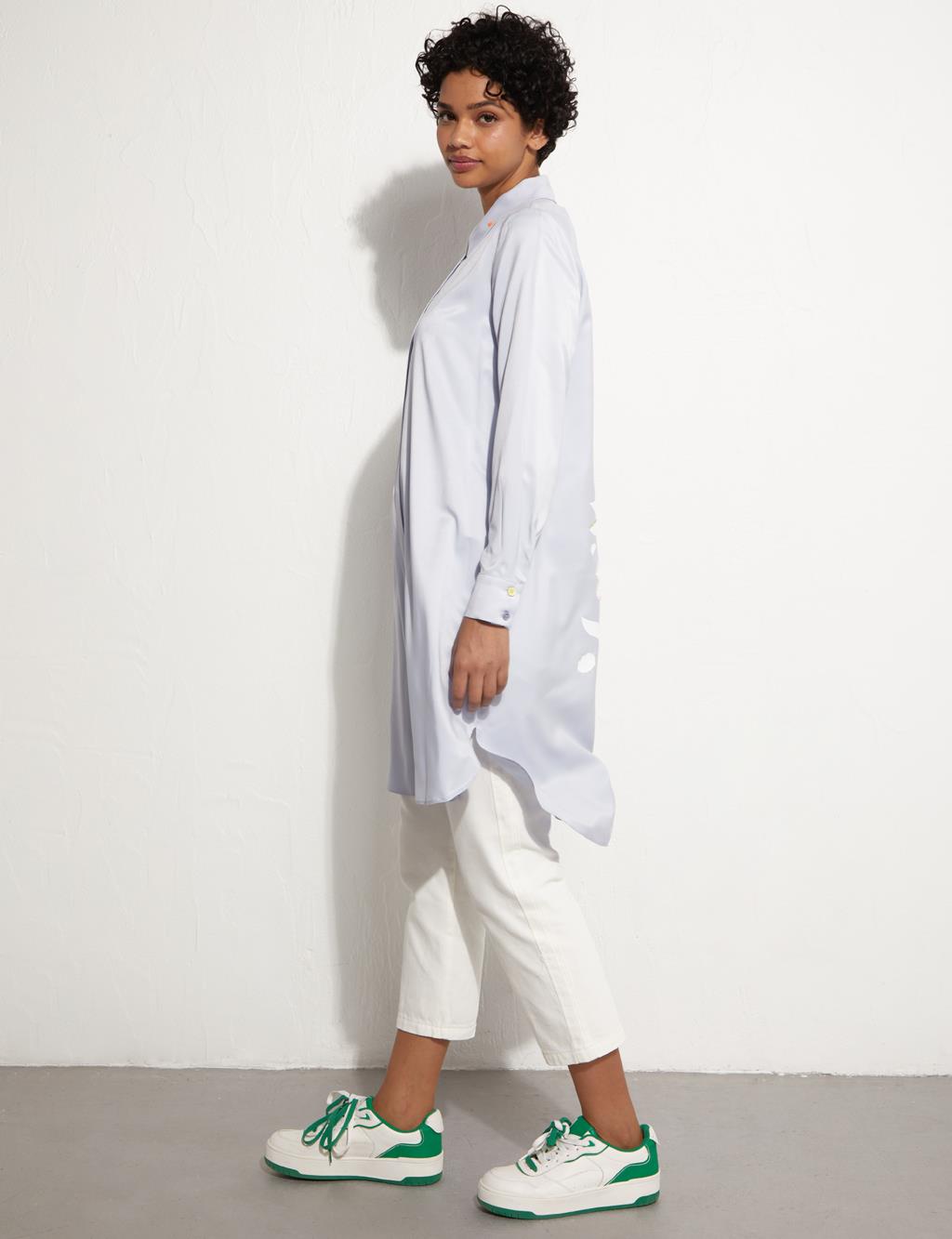 KYR Sırt Detaylı Tunik Bebe Mavisi