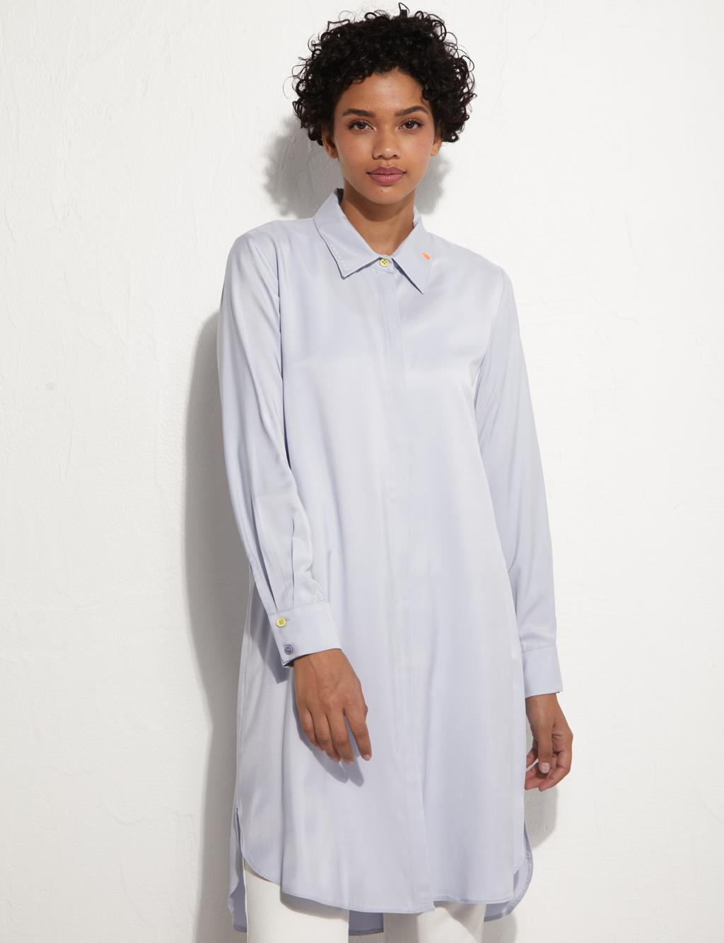 KYR Sırt Detaylı Tunik Bebe Mavisi