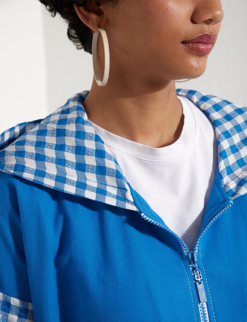 Garnish Hoodie Sweat Cobalt Blue