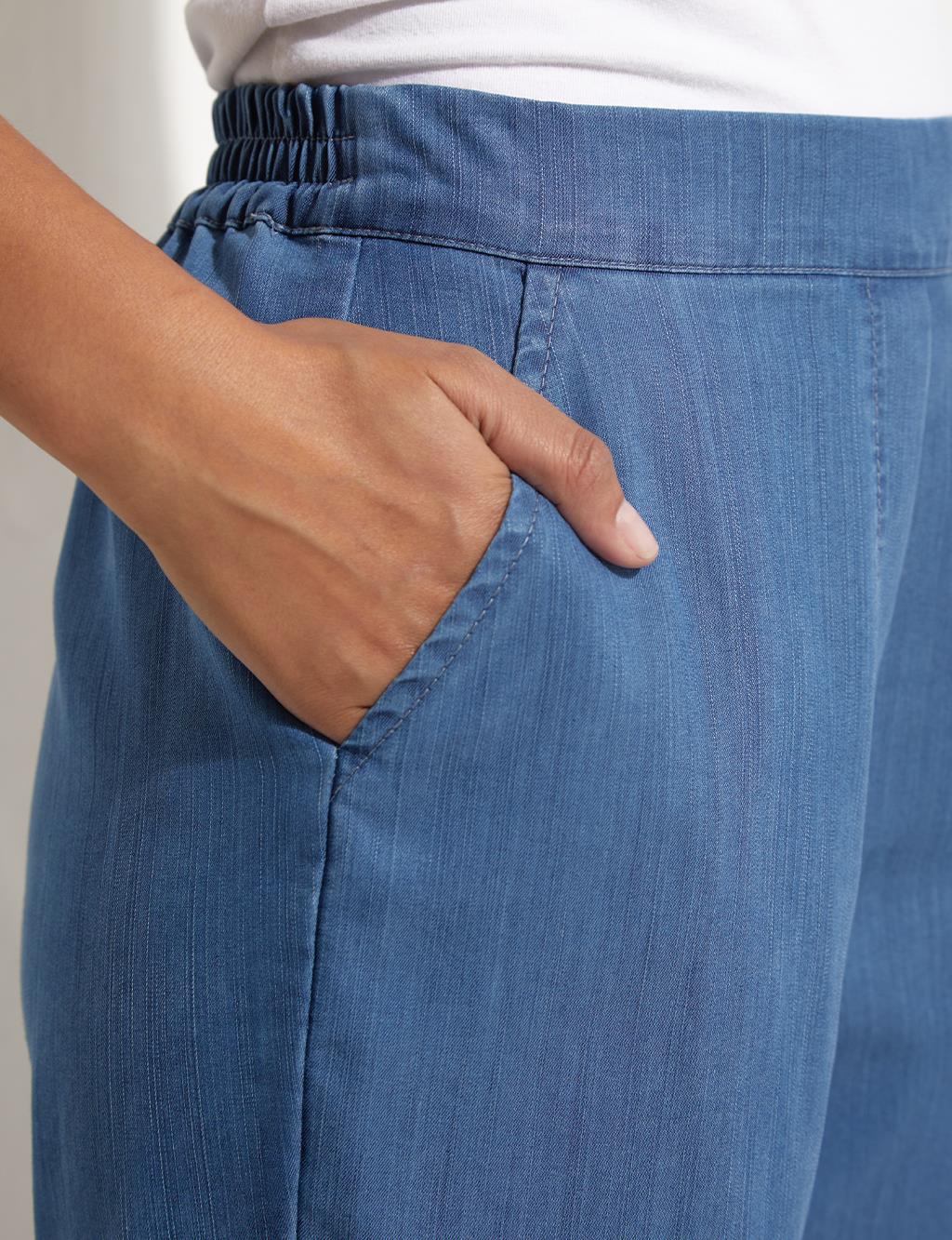 Tencel Jogger Pants Blue