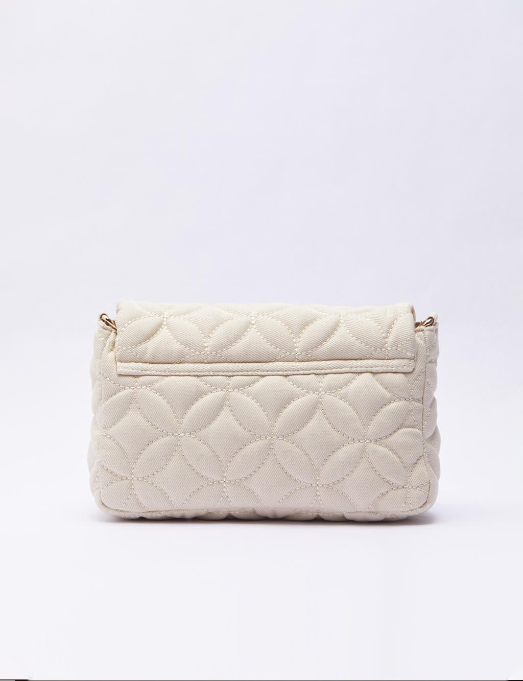 Quilted Fabric Bag Cream