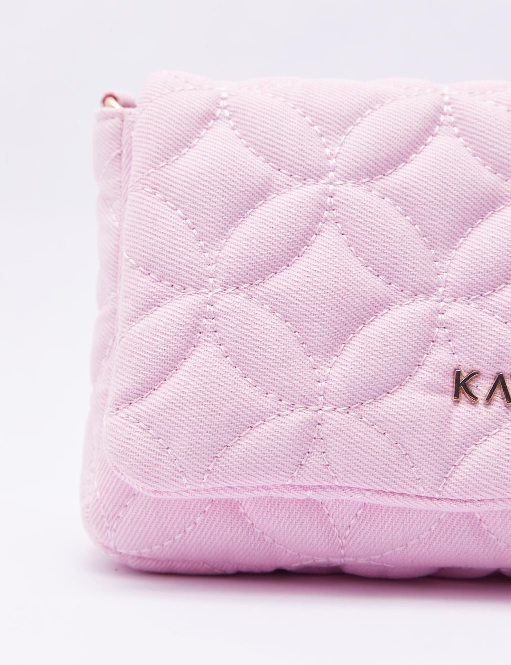 Quilted Fabric Bag Candy Pink