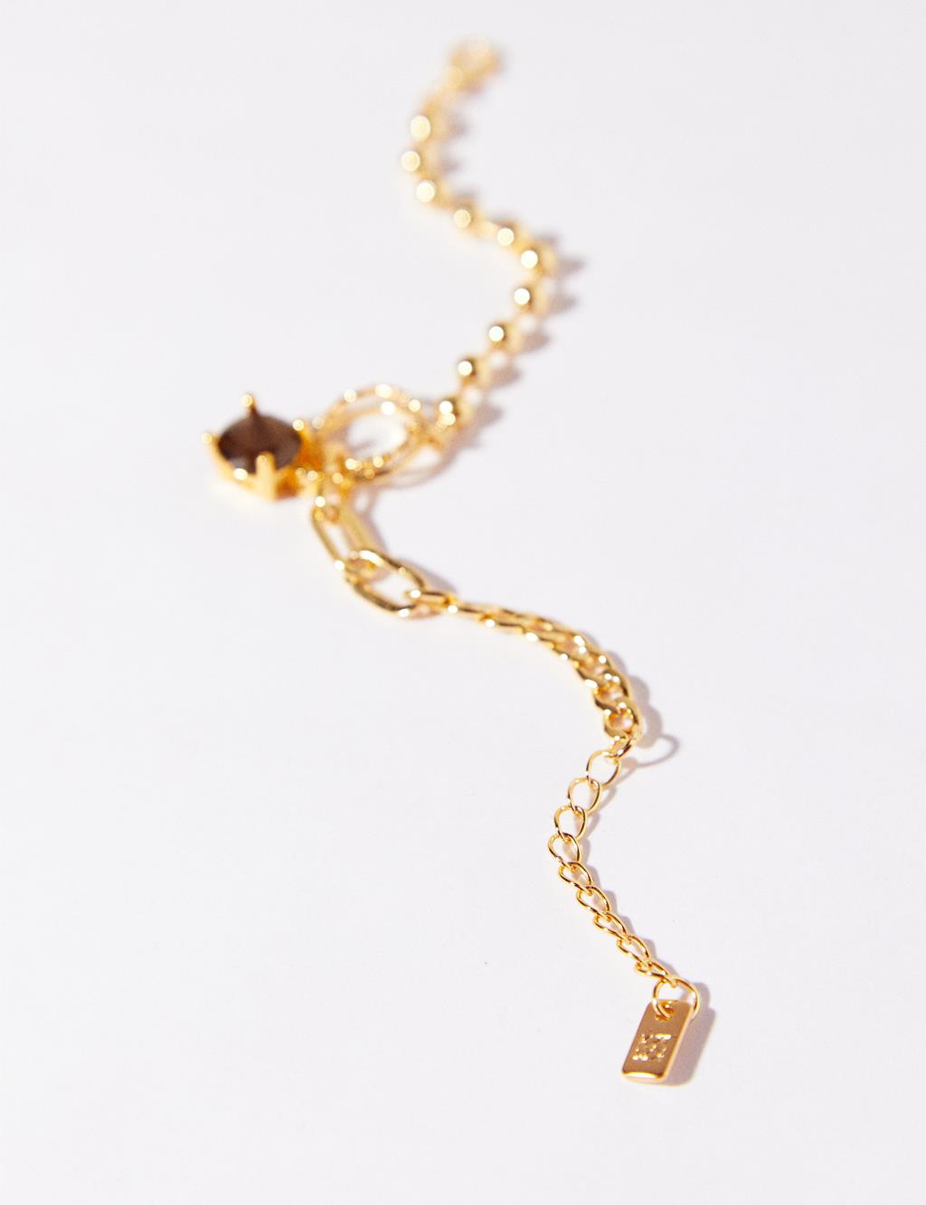 Taşlı Bileklik Gold