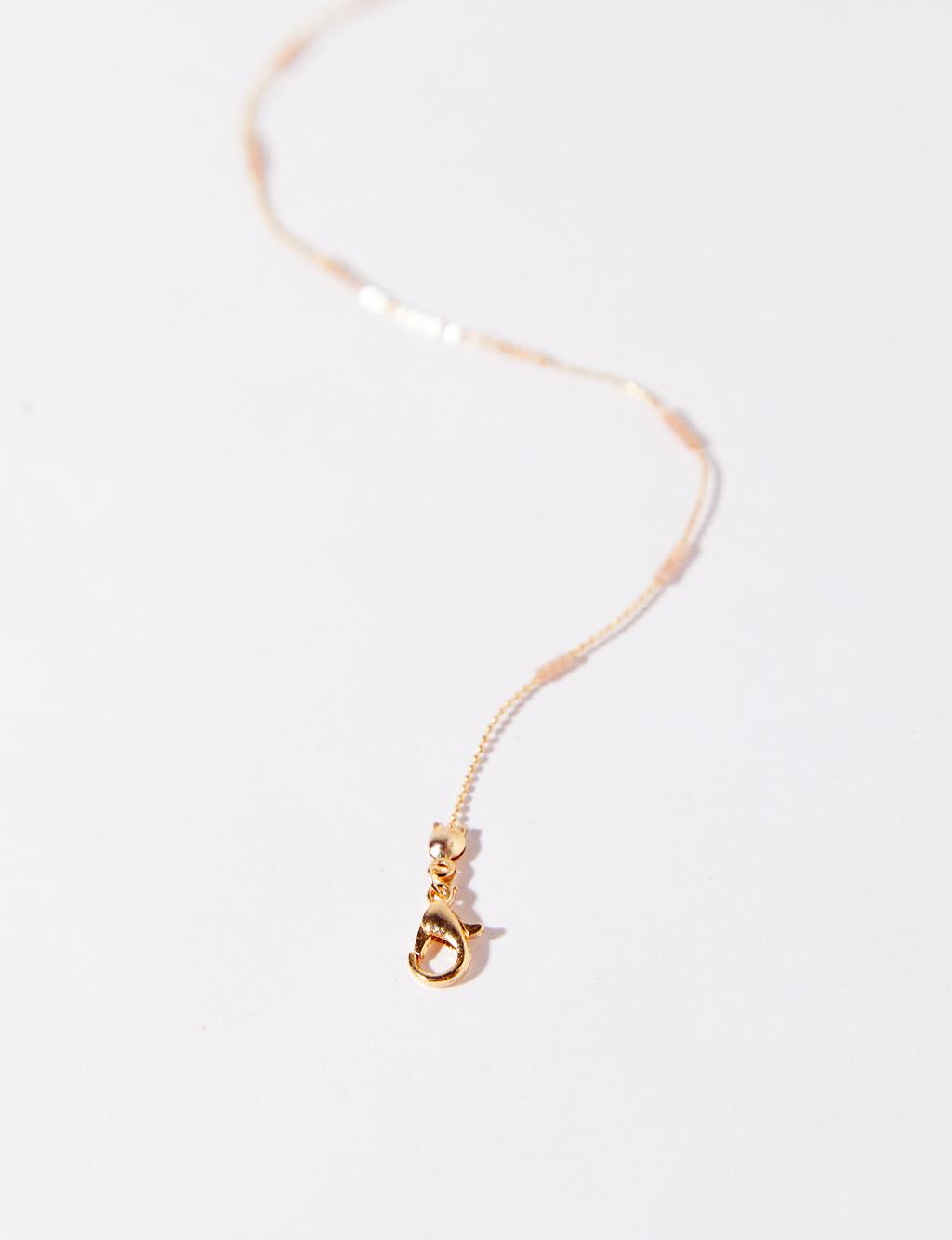 Şeffaf Boncuklu Halhal Gold