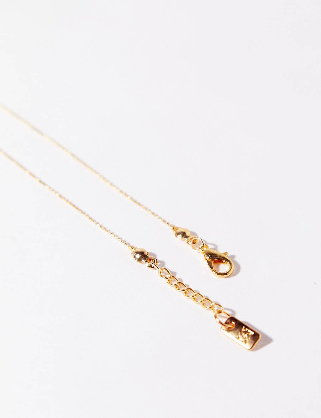 Droplet Symbol Necklace Blue