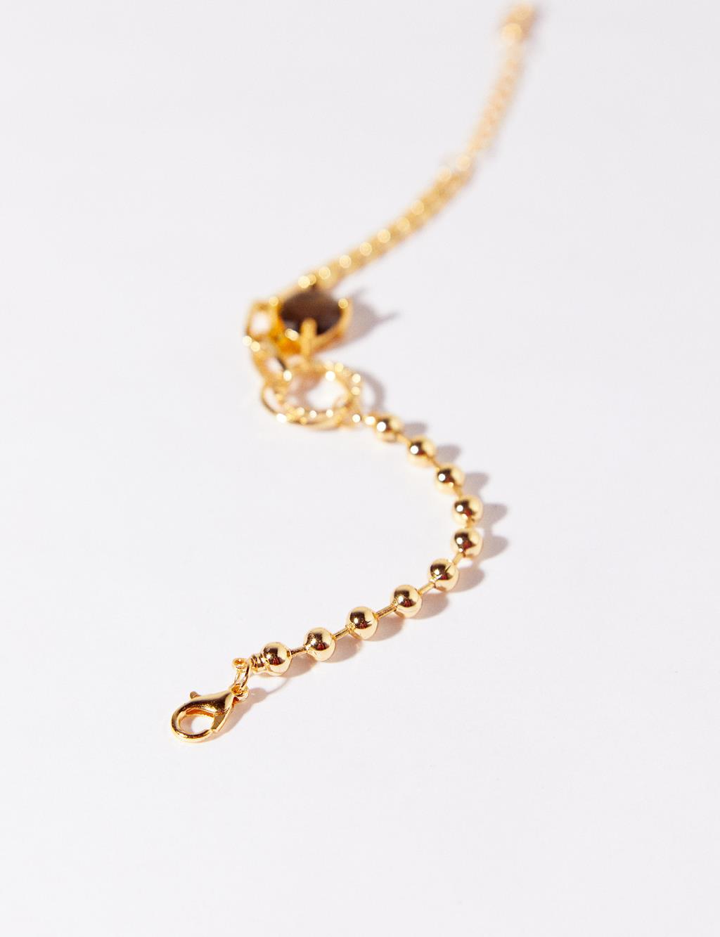 Taşlı Bileklik Gold