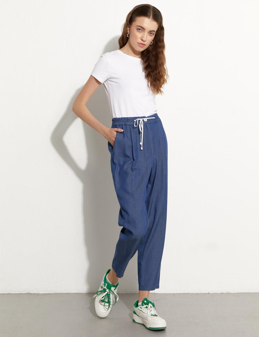 Allegra K Women's Casual High Waist A Line Jean Skirt
