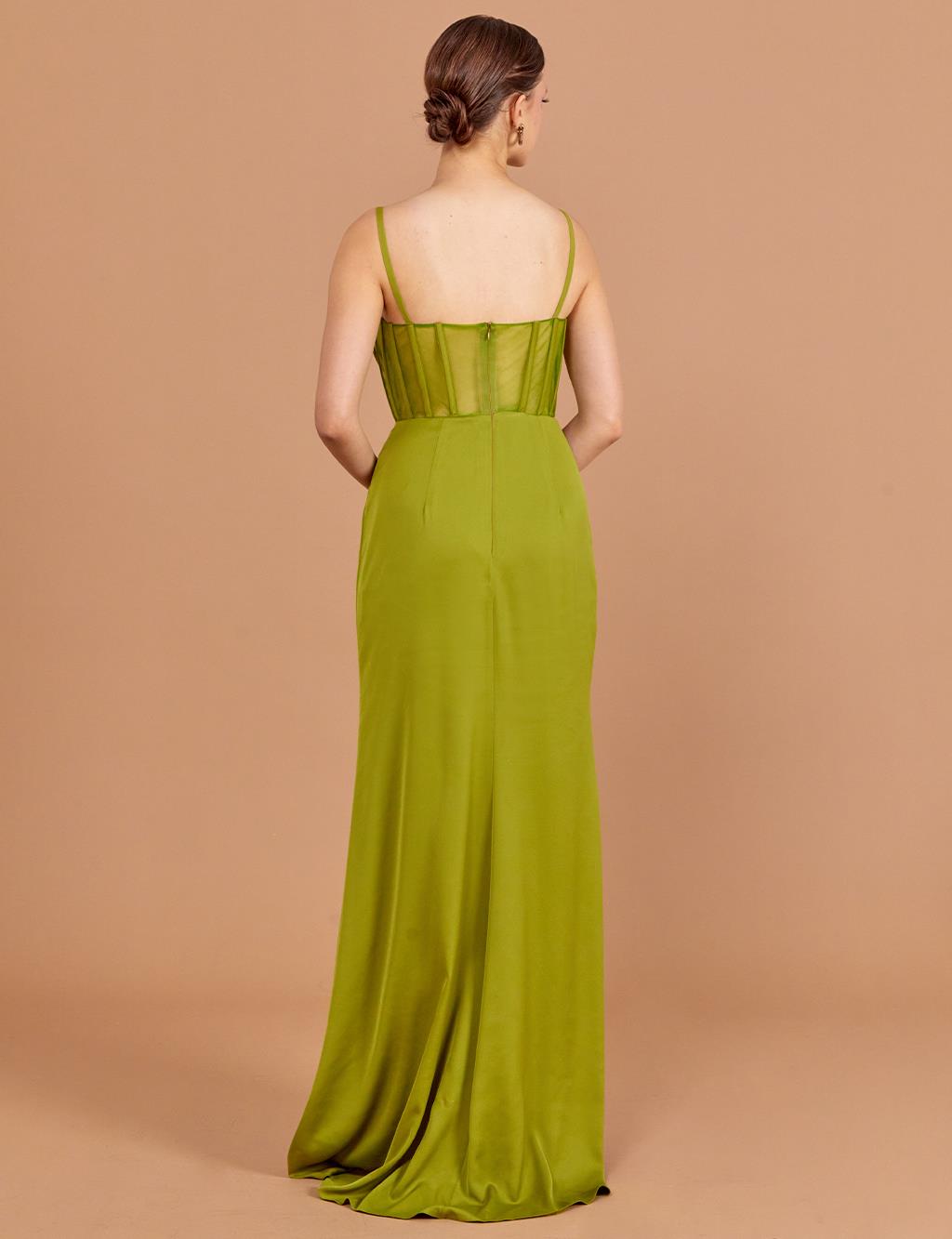 Bead Embroidered Bolero Evening Dress Oil