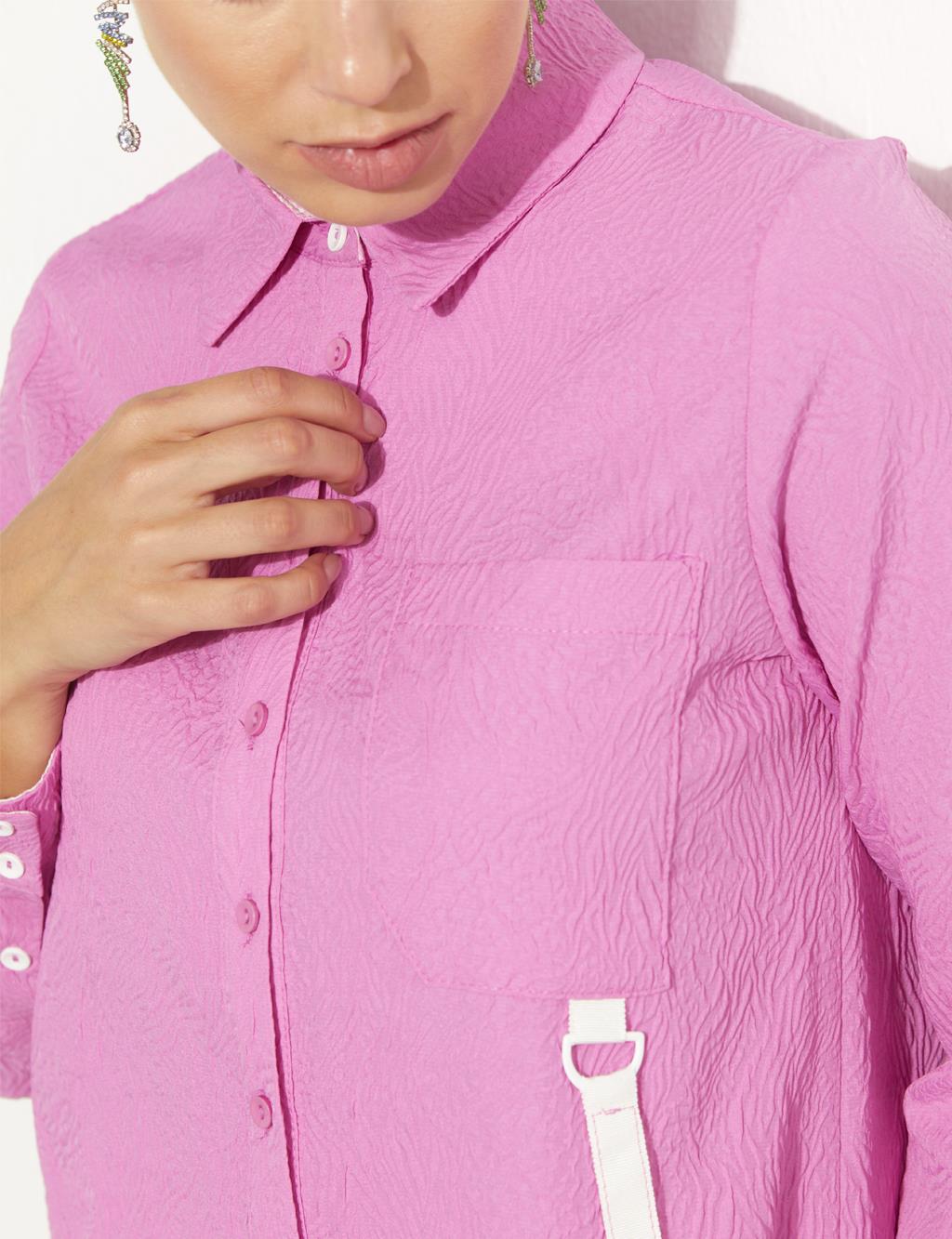 Embossed Shirt Candy Pink