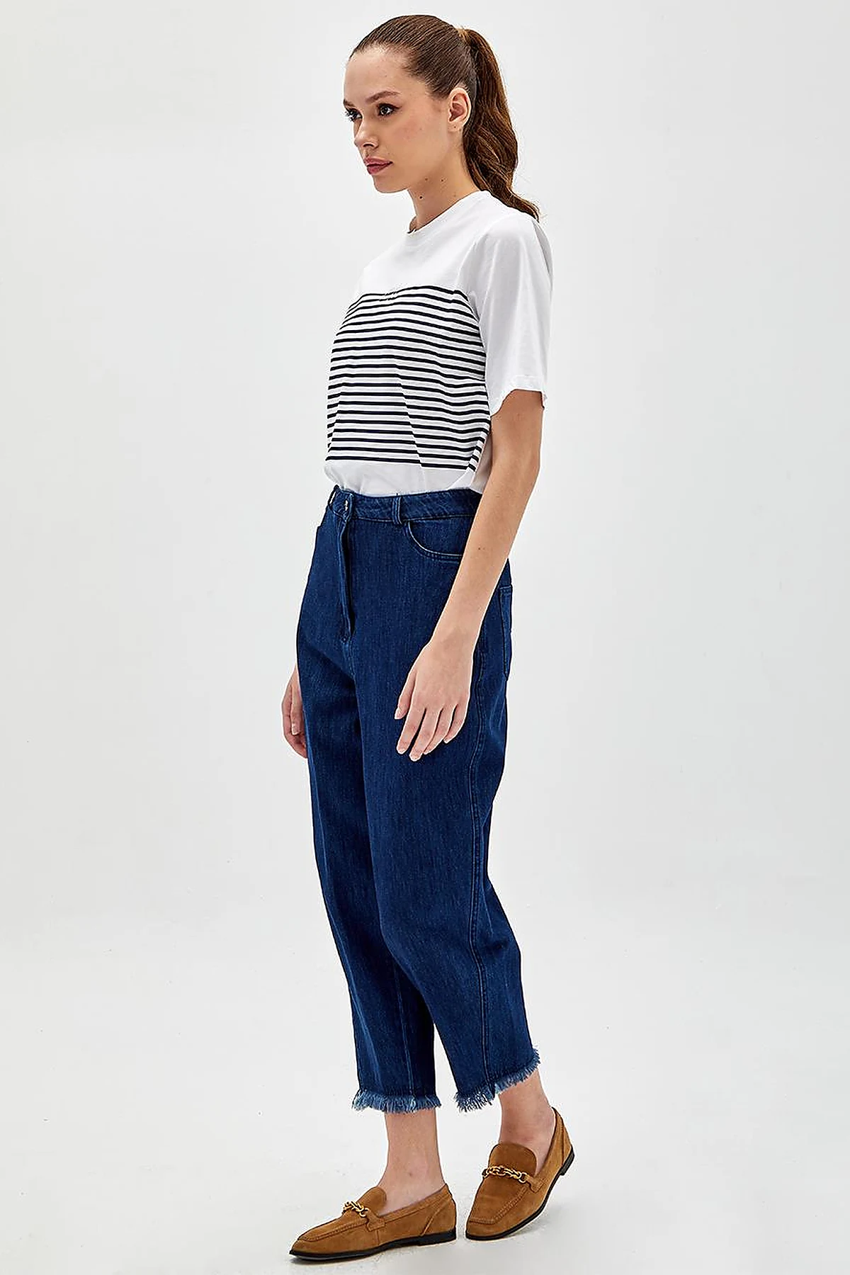 Slouchy Jeans Lacivert