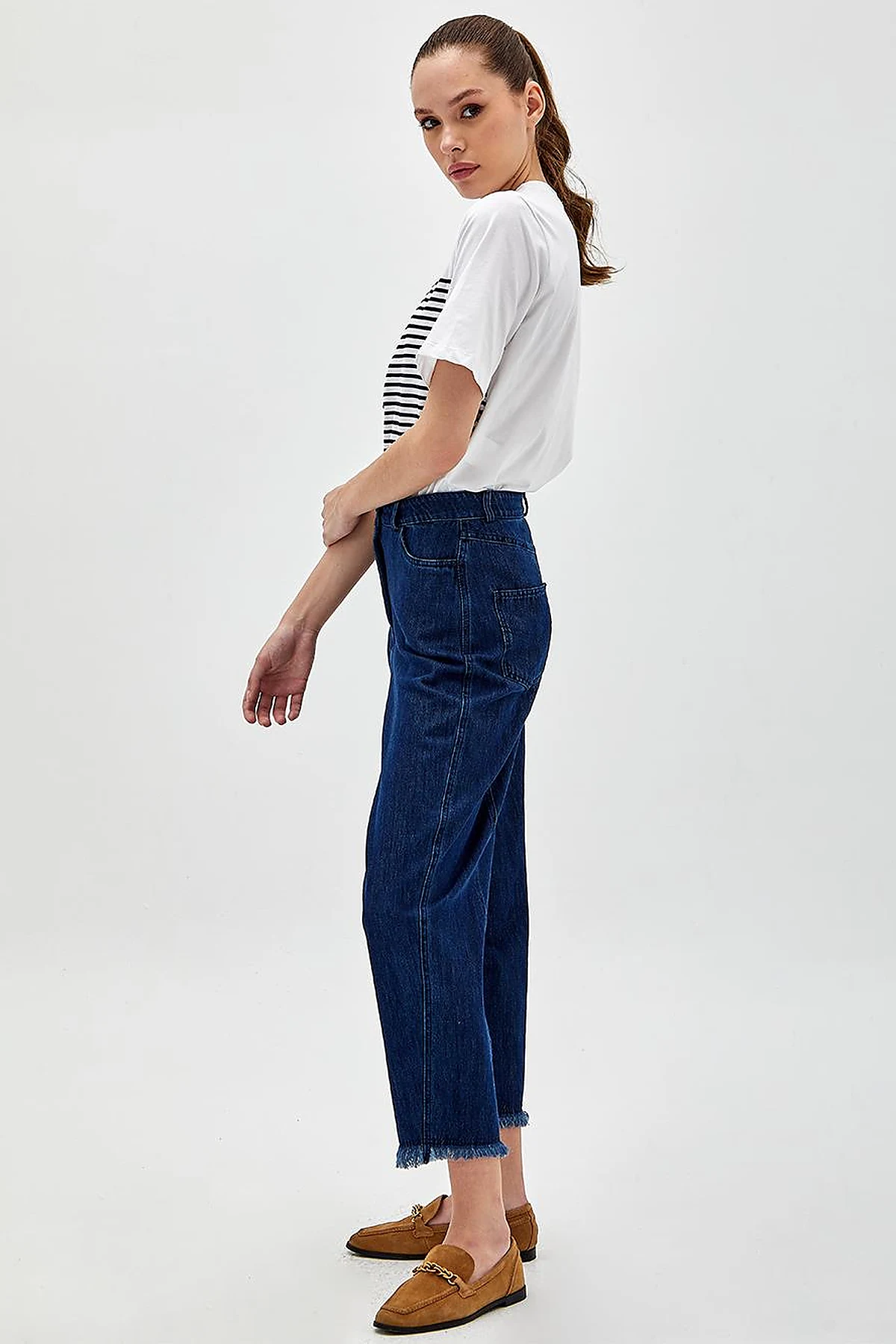Slouchy Jeans Lacivert