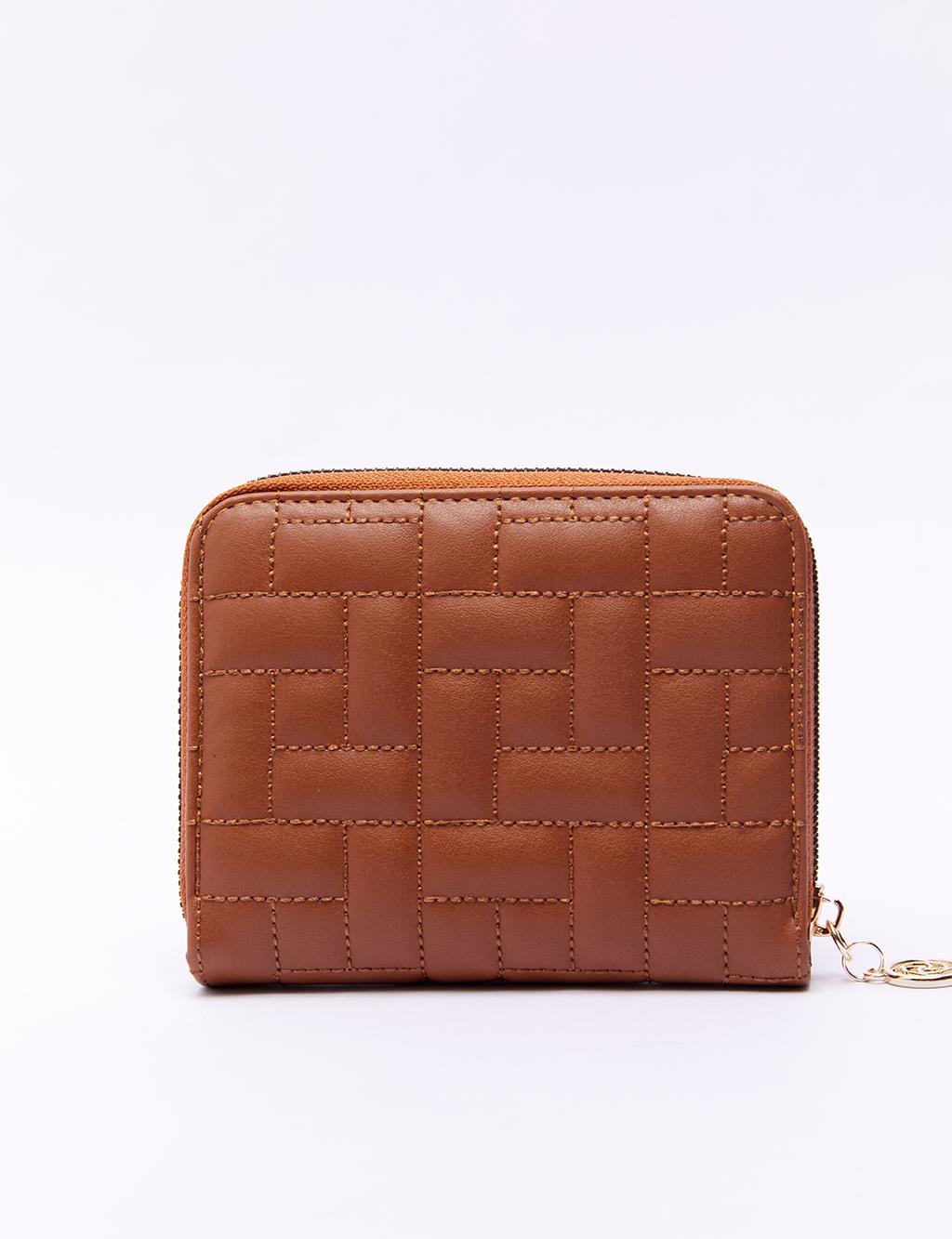 Quilted Wallet Tobacco