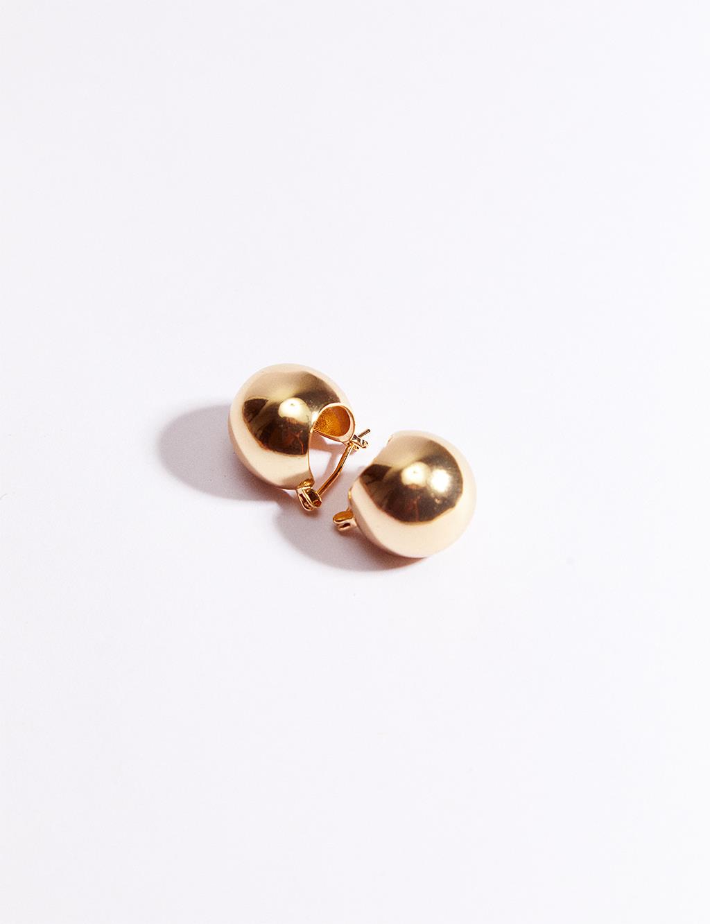 Globe Figured Earring Gold