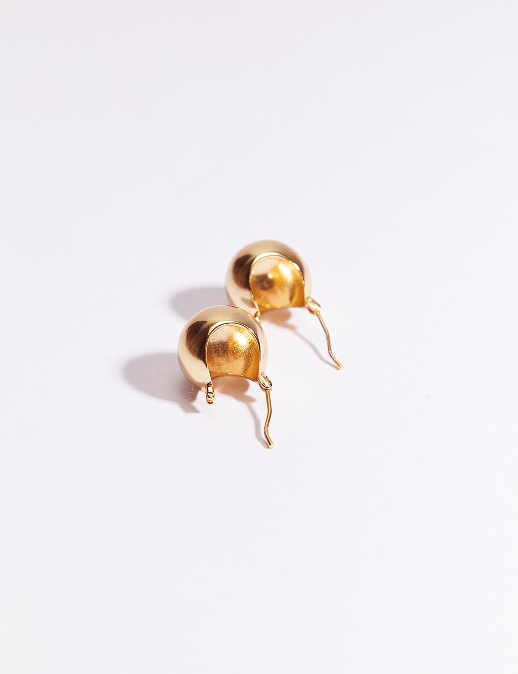 Globe Figured Earring Gold