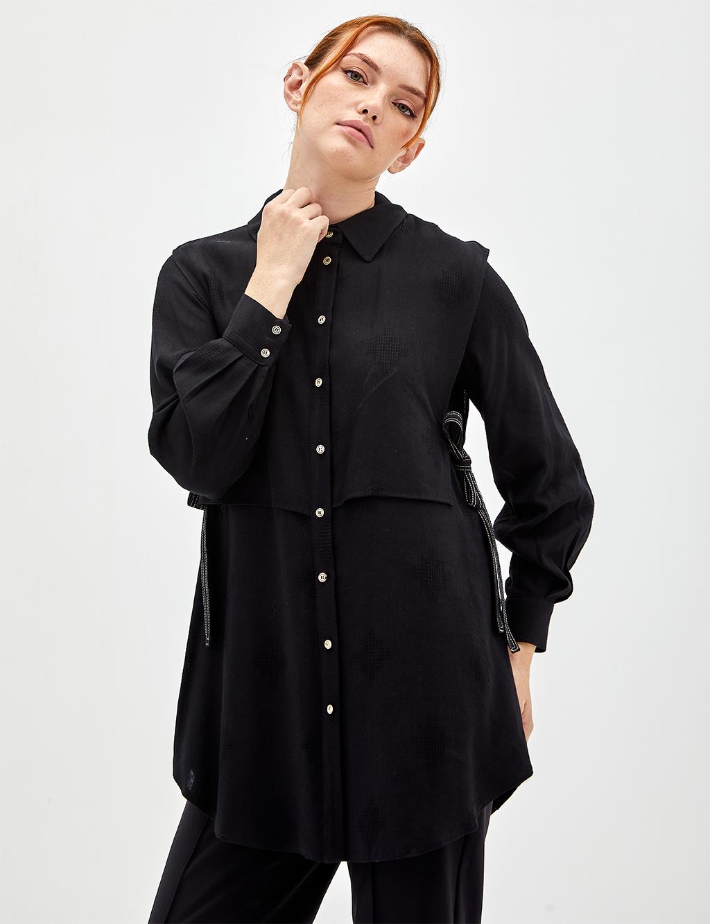 Layer Detailed Tunic Black