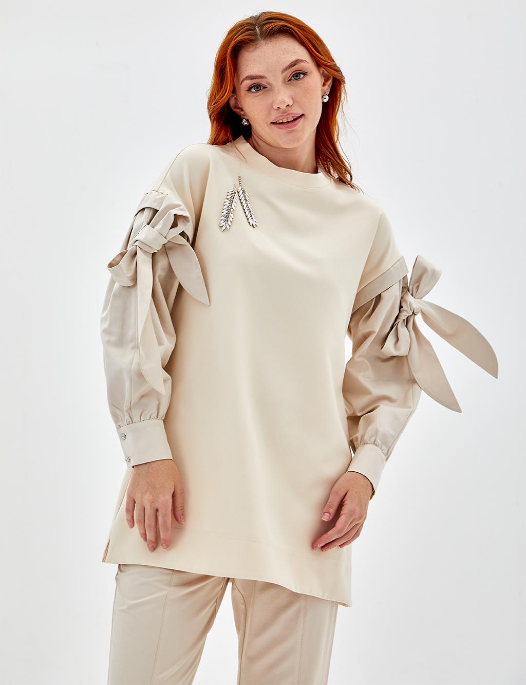 Ribbon Tunic Cream