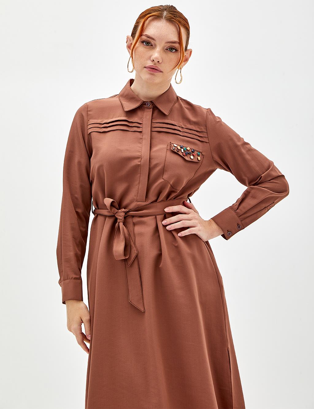 Ribbed Tunic|Dress Cinnamon