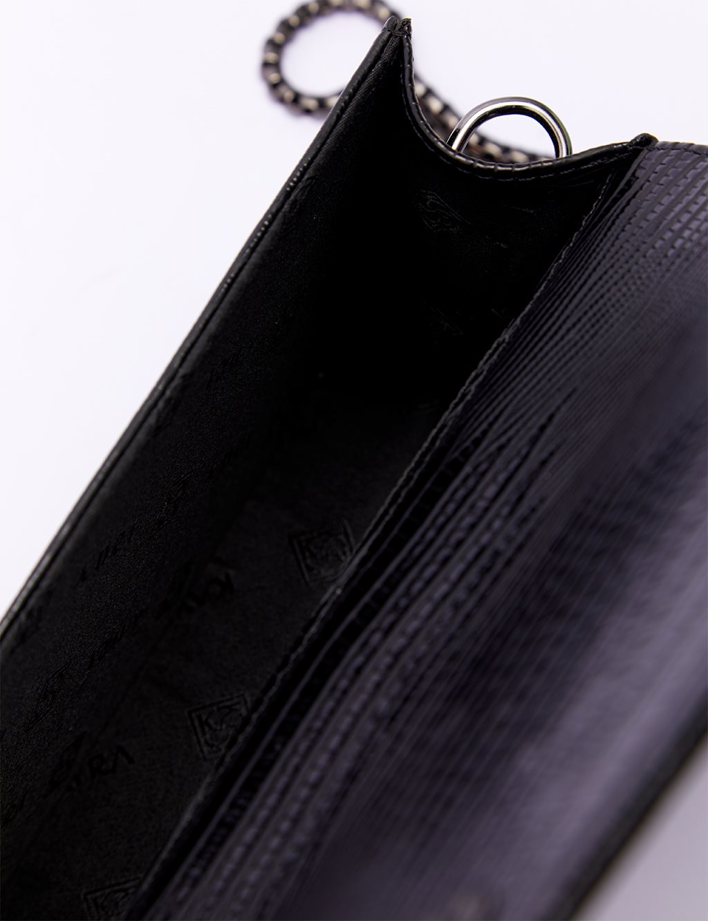 Clamshell Rectangle Bag Black