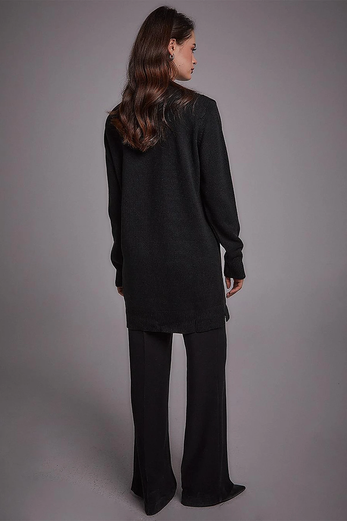 Stoned Knitwear Tunic Black