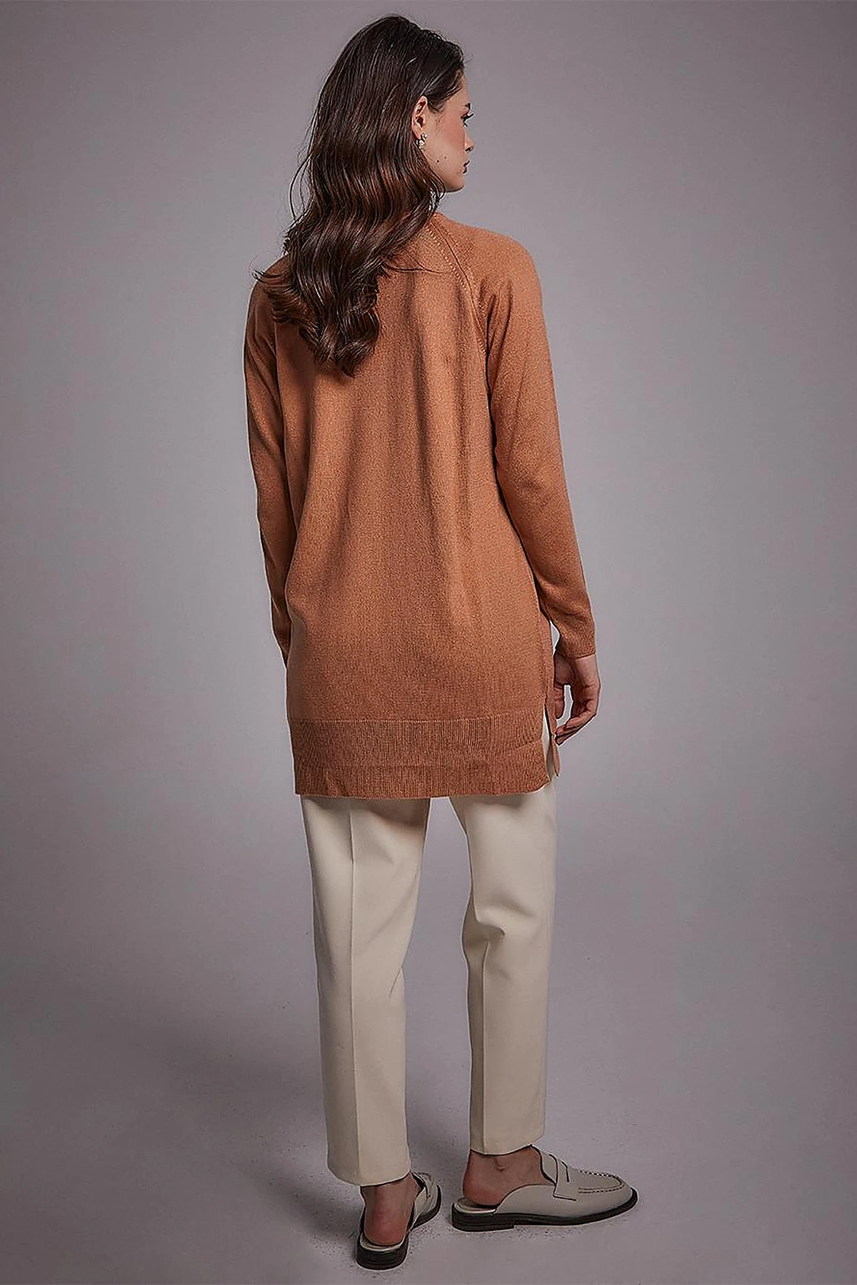 Turtleneck Knitwear Sweater Salmon