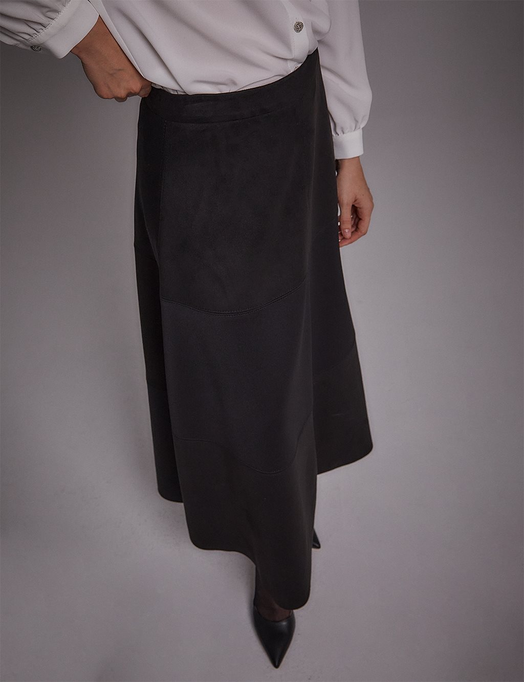 Piece A-Line Skirt Black