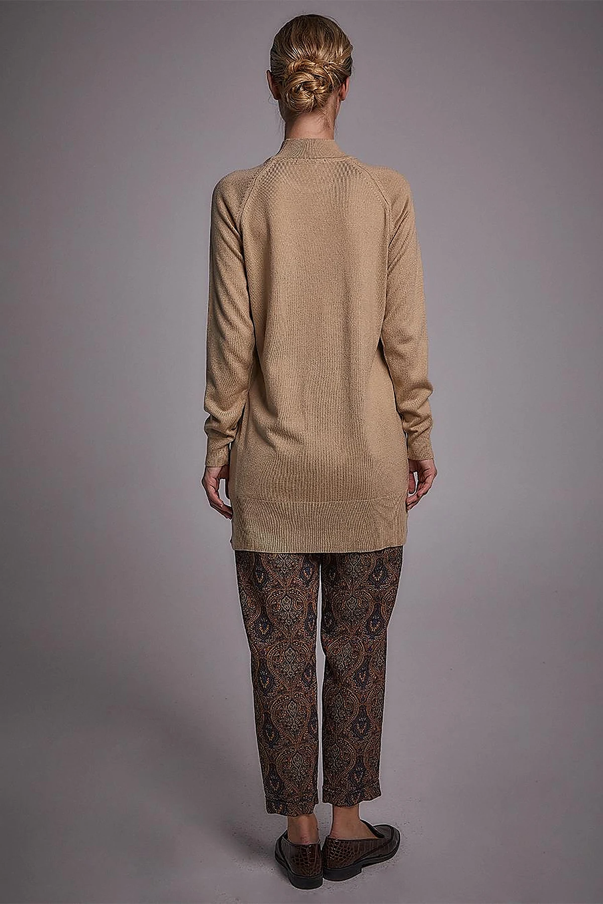 Half Turtleneck Knitwear Tunic Stone