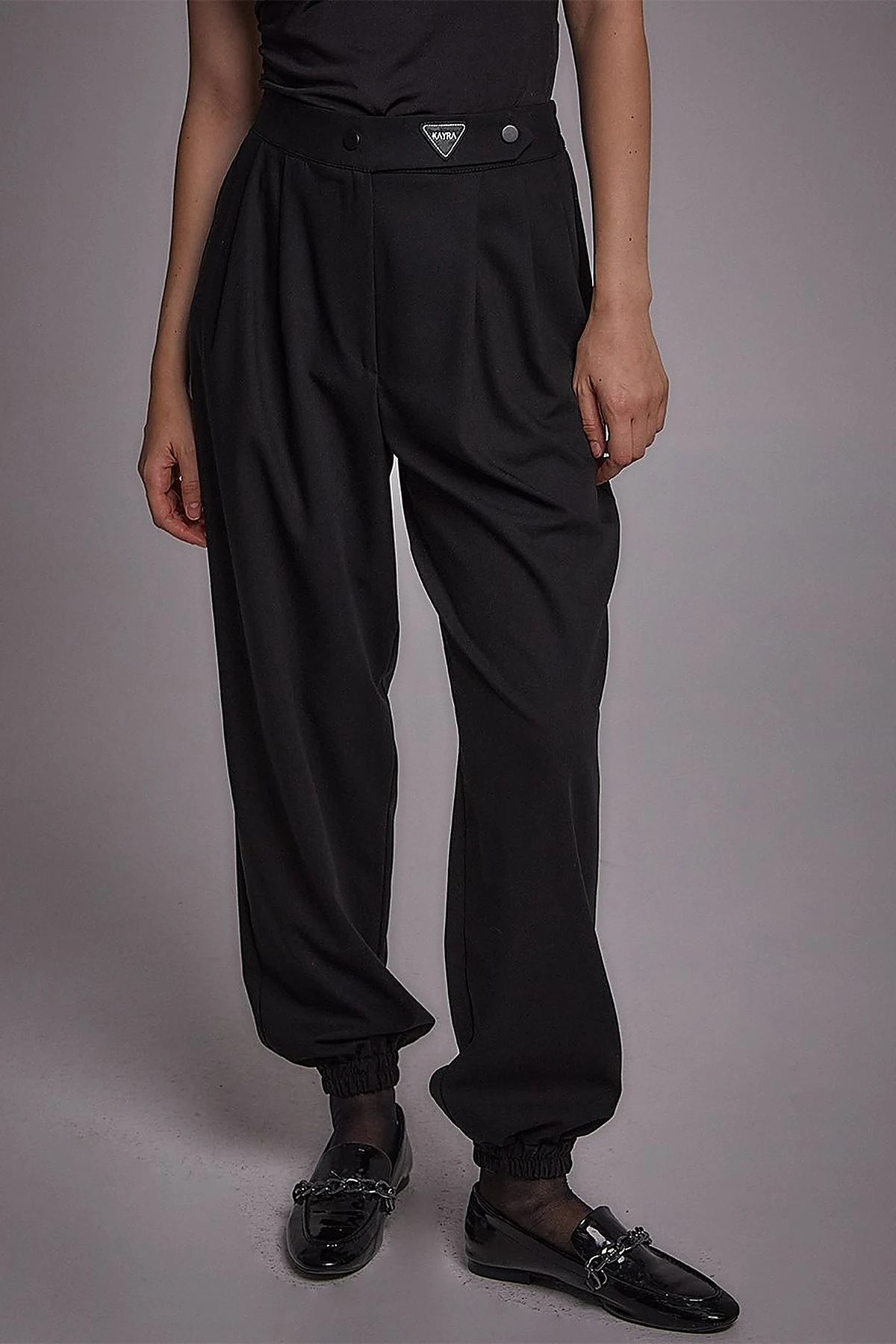 Beli Lastikli Jogger Pantolon Siyah