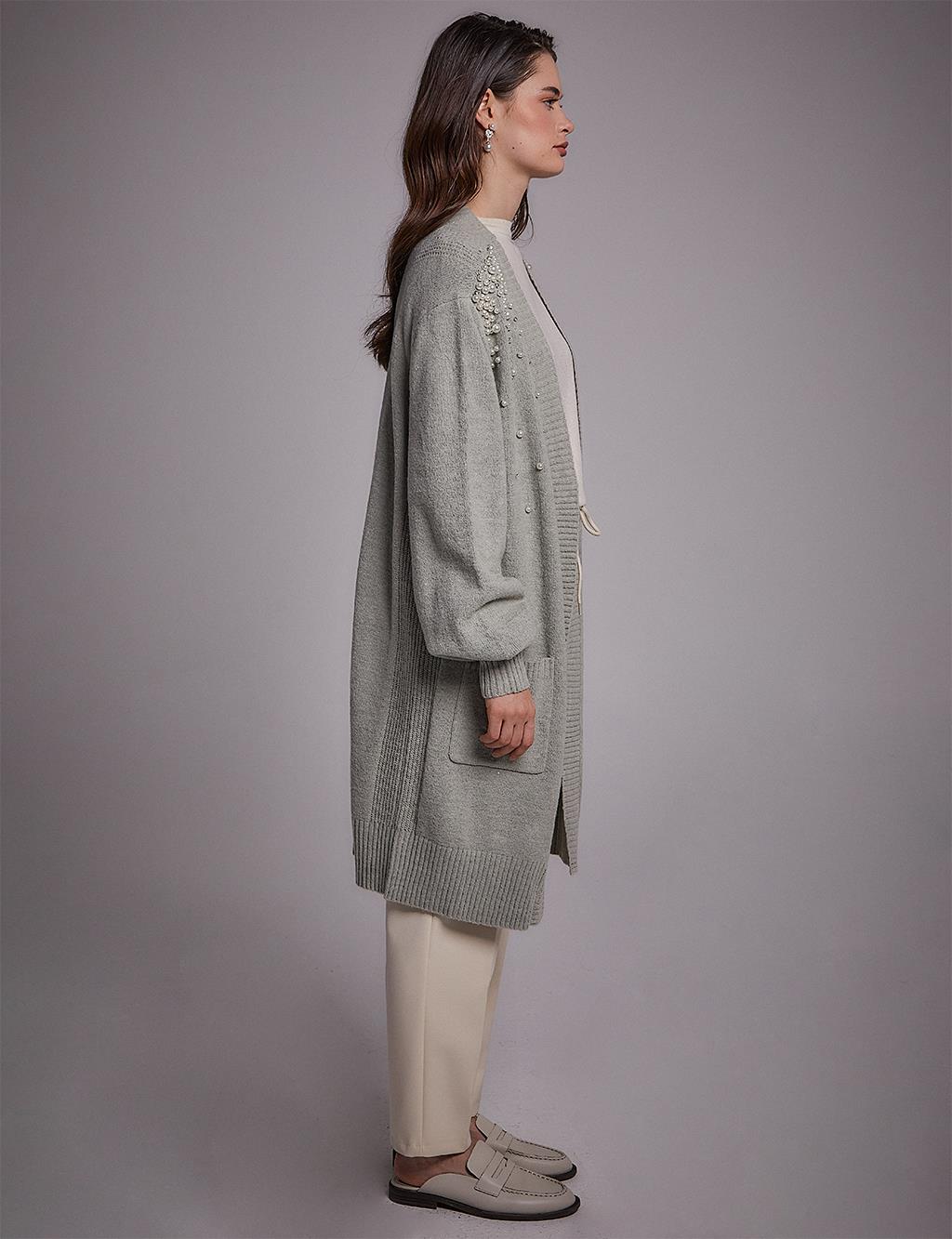 Pearl Knitwear Tunic Moss Green