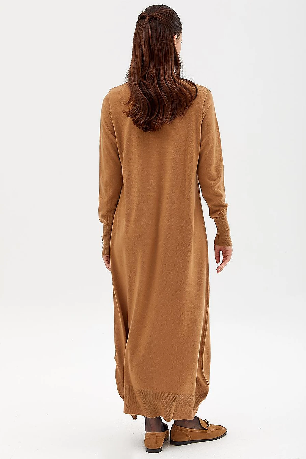  Half Turtleneck Knitwear Dress Beige 