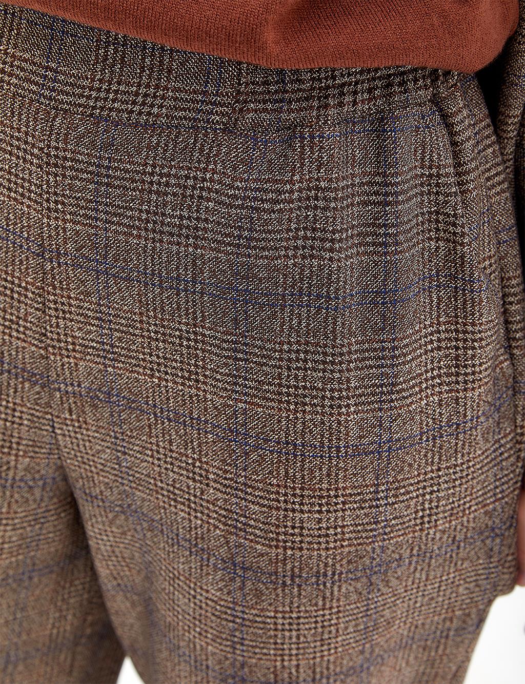 Checked Suit Brown