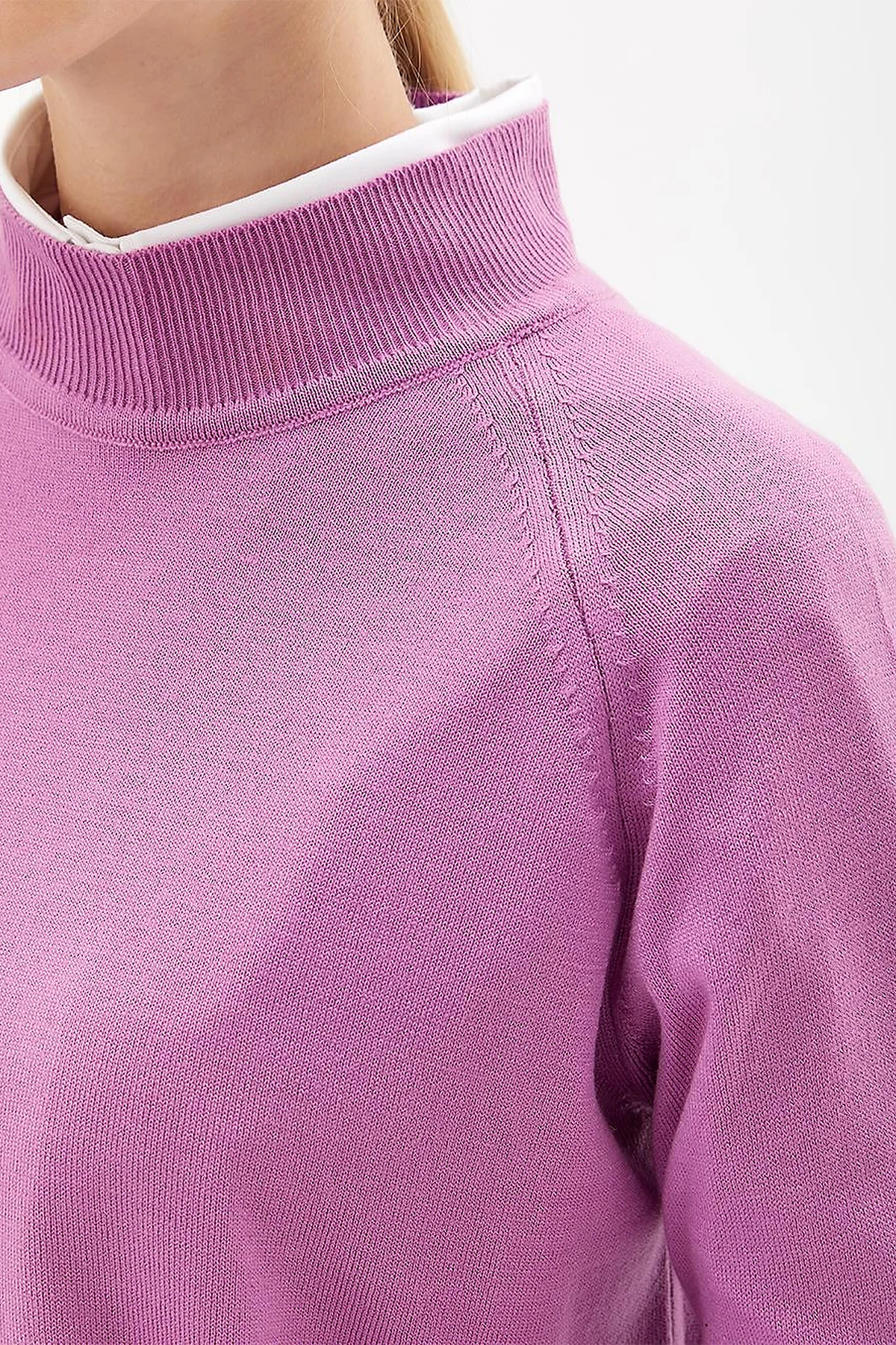 Half Turtleneck Knitwear Tunic Lilac