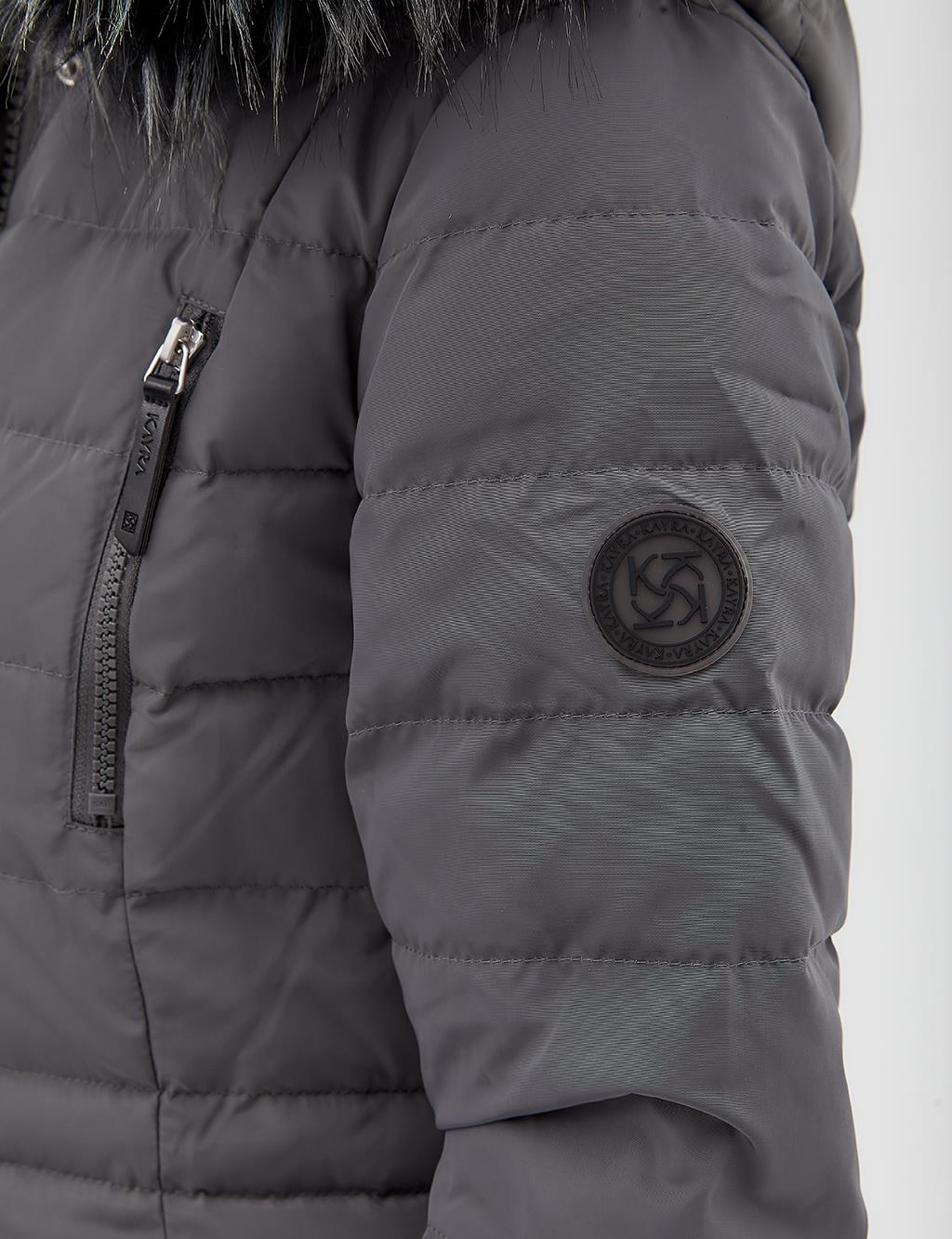 GG canvas goose down jacket in blue | GUCCI® US