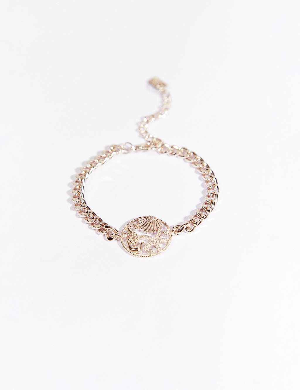 Figured Chain Bracelet Silver