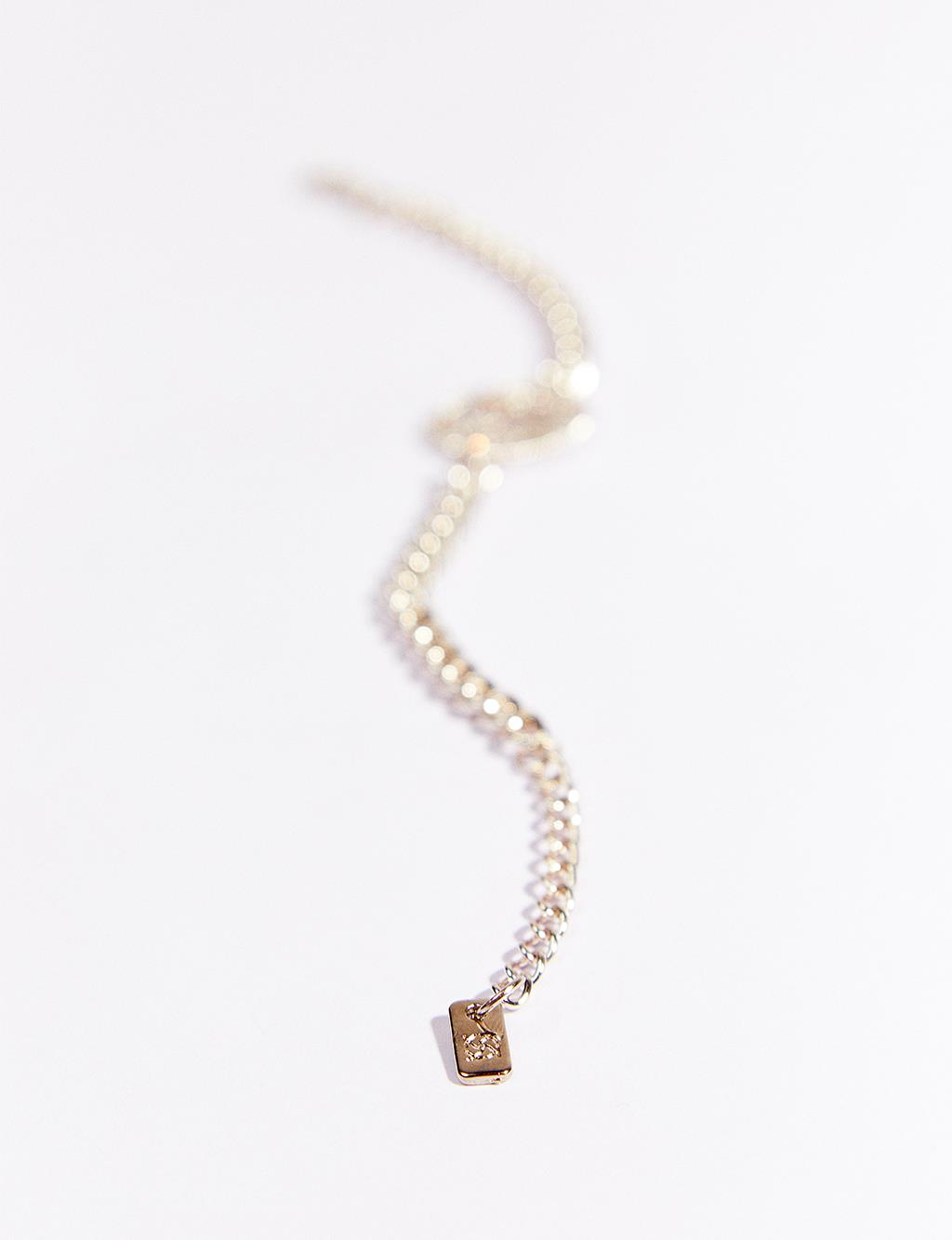 Figured Chain Bracelet Silver