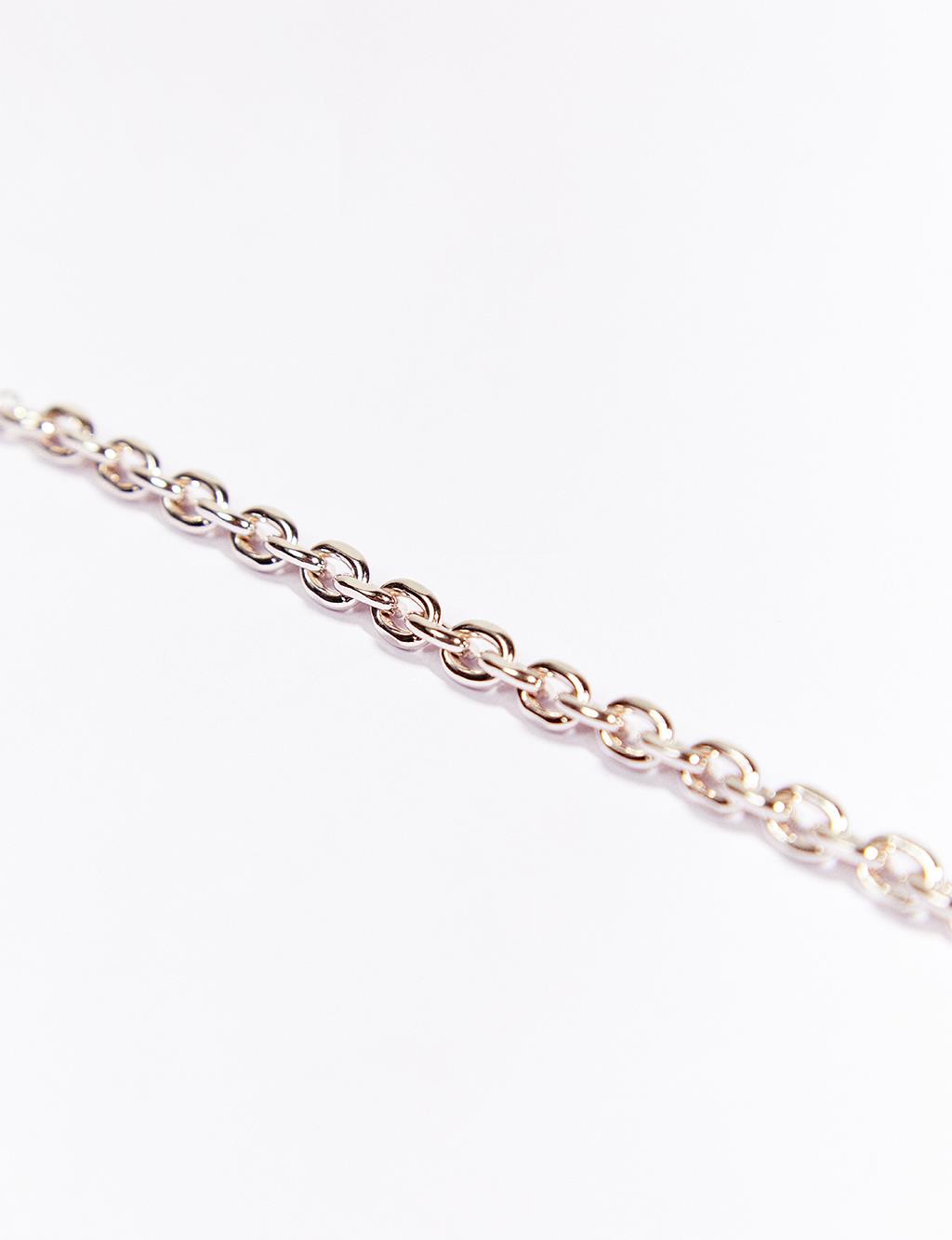 İçiçe Geçen Zincir Bileklik Gümüş