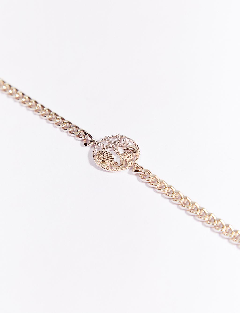 Figured Chain Bracelet Silver