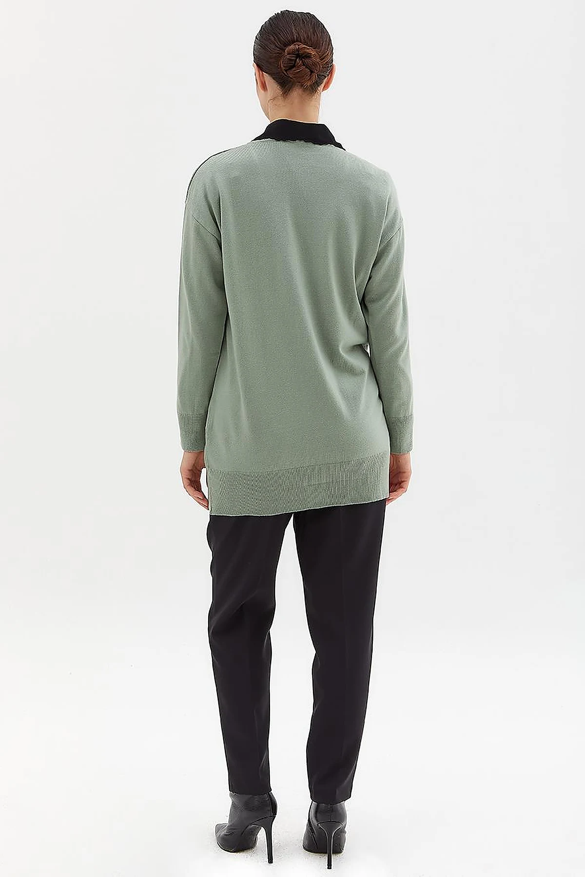 Basic Knitwear Cardigan Moss Green