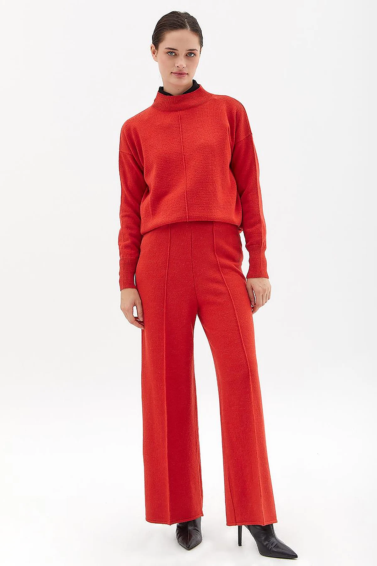 Wide Leg Knitwear Trousers Tile